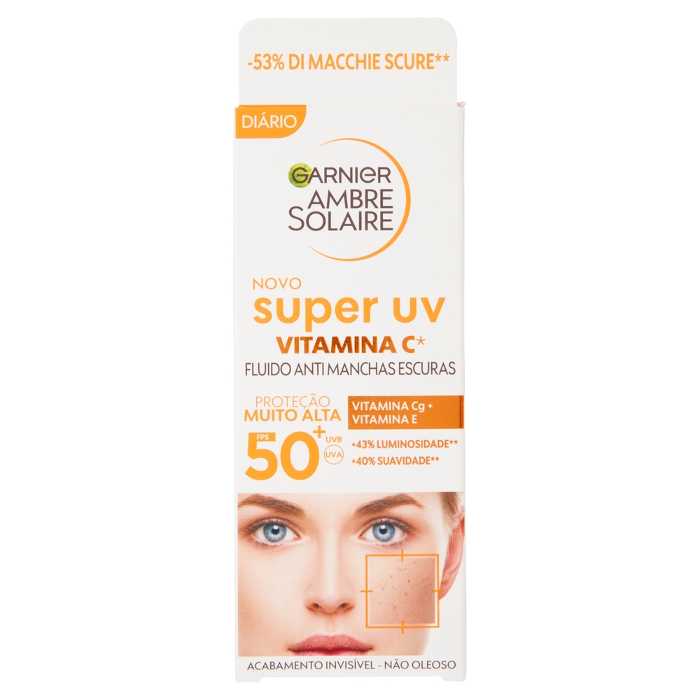 Garnier Ambre Solaire Fluido Anti - Macchie alla Vitamina C SPF50 40 ml